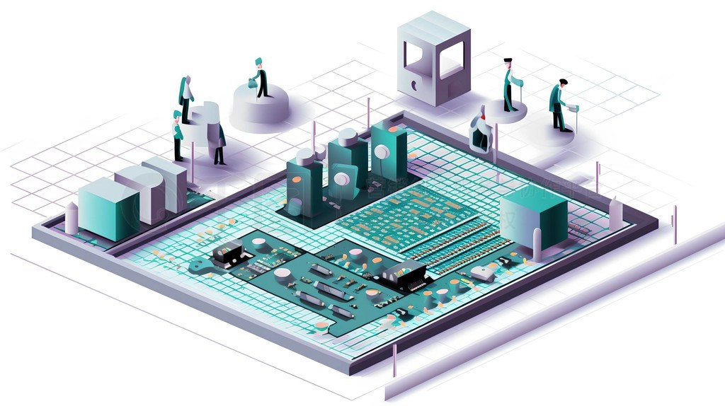 半導(dǎo)體芯片制造工廠的插畫與設(shè)計(jì)元素導(dǎo)航開(kāi)發(fā)指南